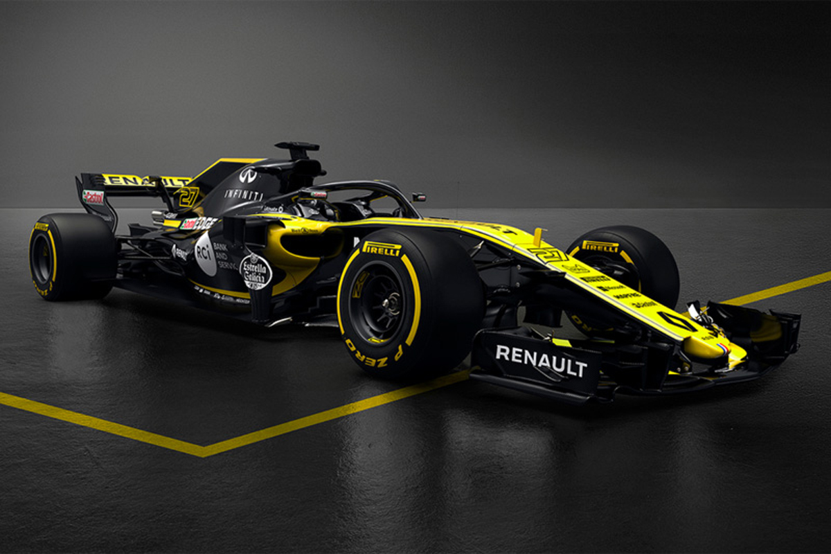 ルノーF1、2018年F1マシン『R.S.18』を発表
