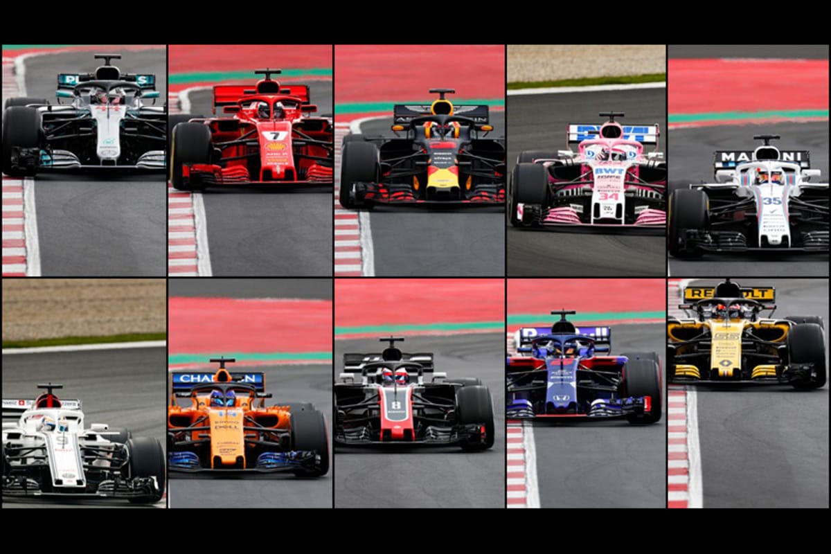 【動画】 F1合同テスト初日:2018年F1マシン全10台の走行シーン