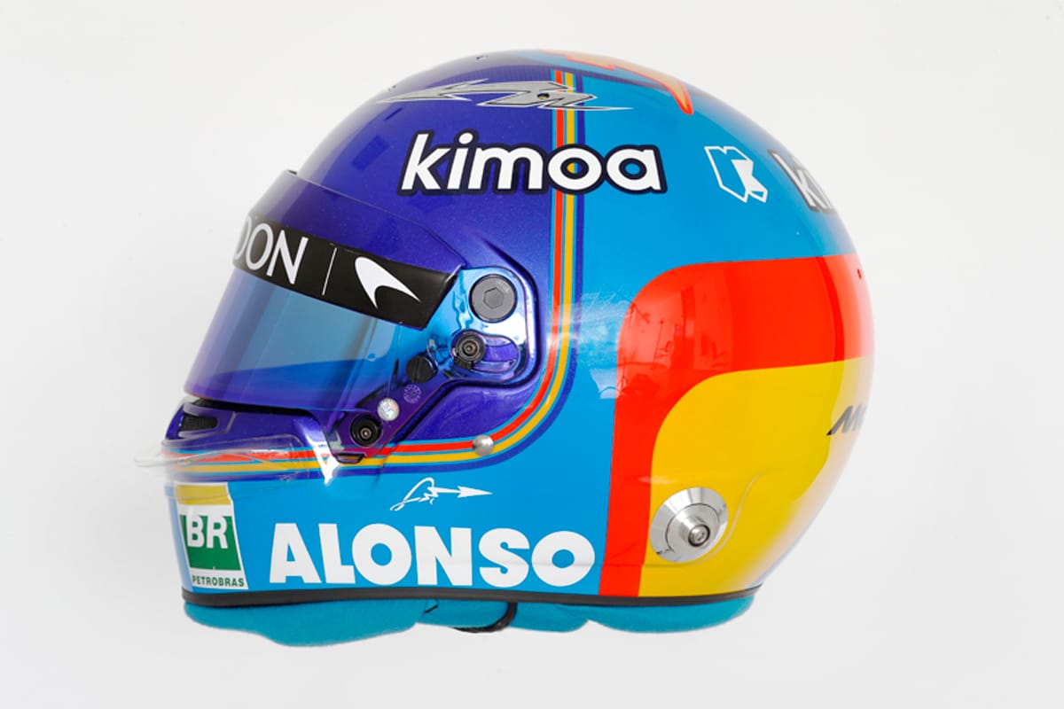 フェルナンド・アロンソ F1ヘルメット (2018年)