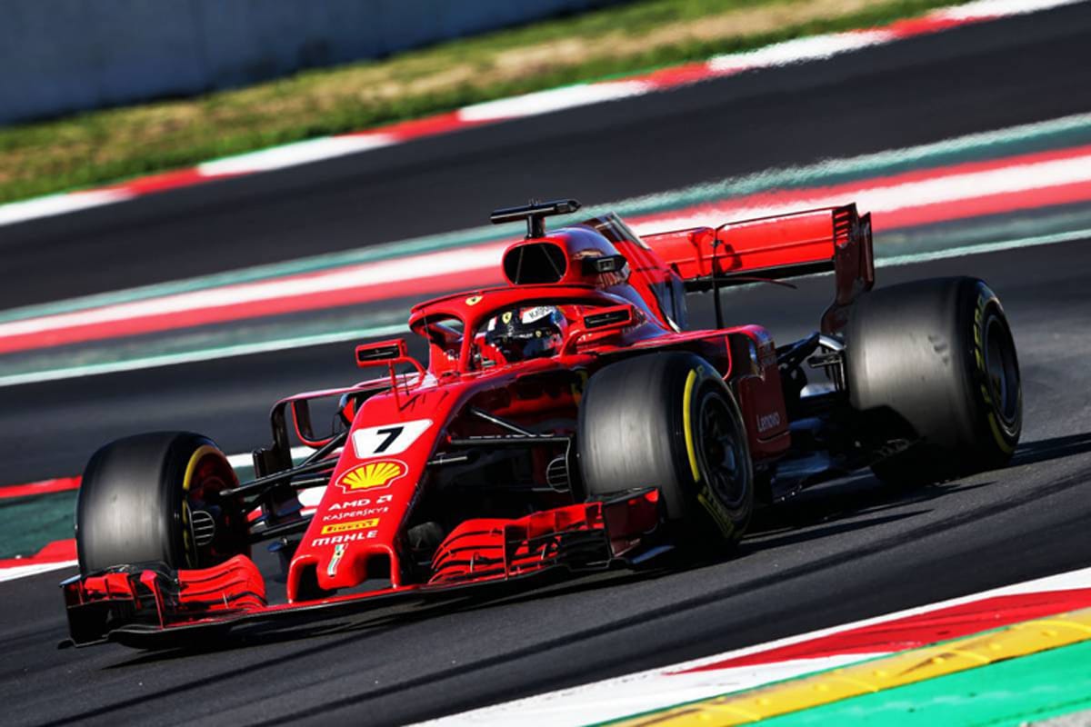 F1バルセロナテスト最終日：キミ・ライコネンが午前のトップタイム