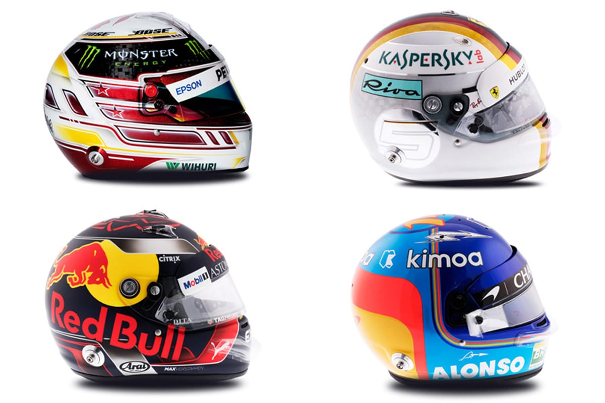 2018年 F1ドライバー ヘルメット