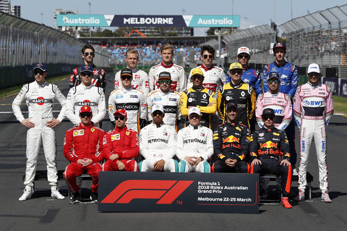 2018年 F1ドライバー 年齢・誕生日