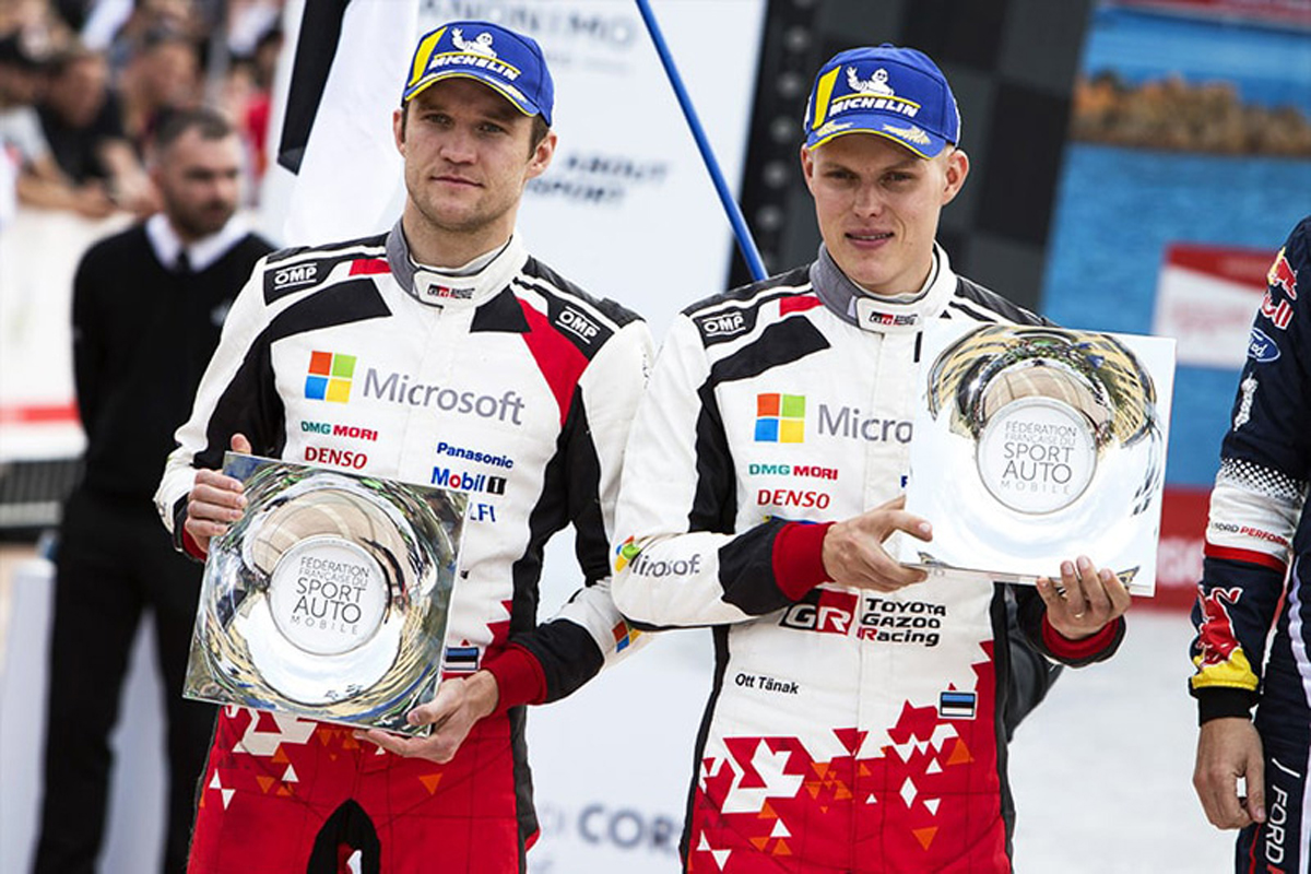 【WRC】 トヨタ、オット・タナックが2位表彰台:第4戦 ラリー・フランス