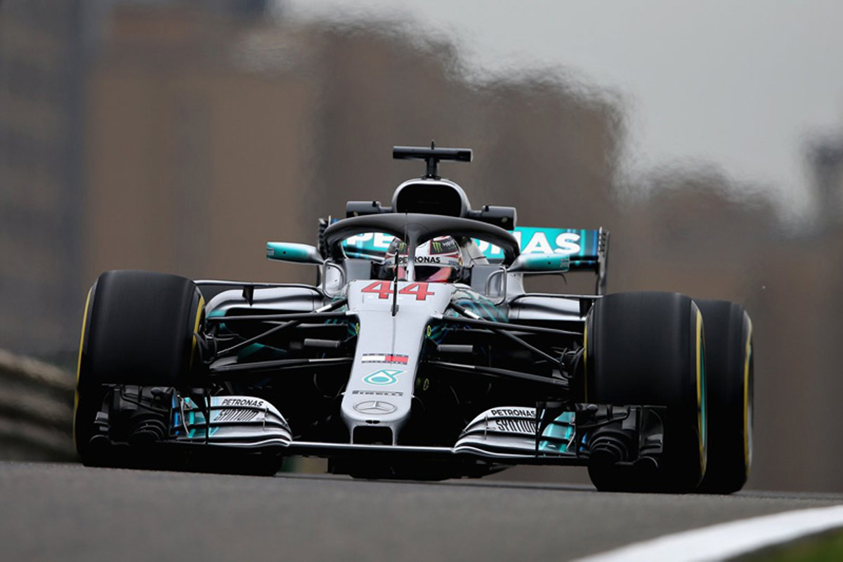 F1中国GP フリー走行1回目:ルイス・ハミルトンがトップタイム