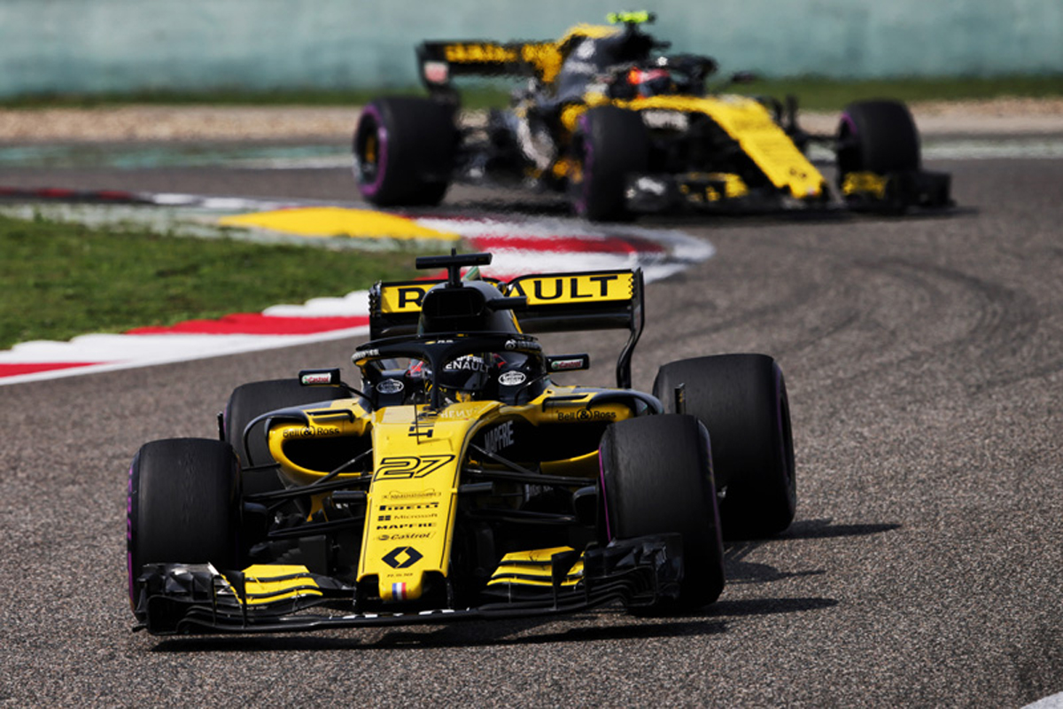 ルノーF1、ヒュルケンベルグ6位&ダブル入賞:F1中国GP 決勝レポート