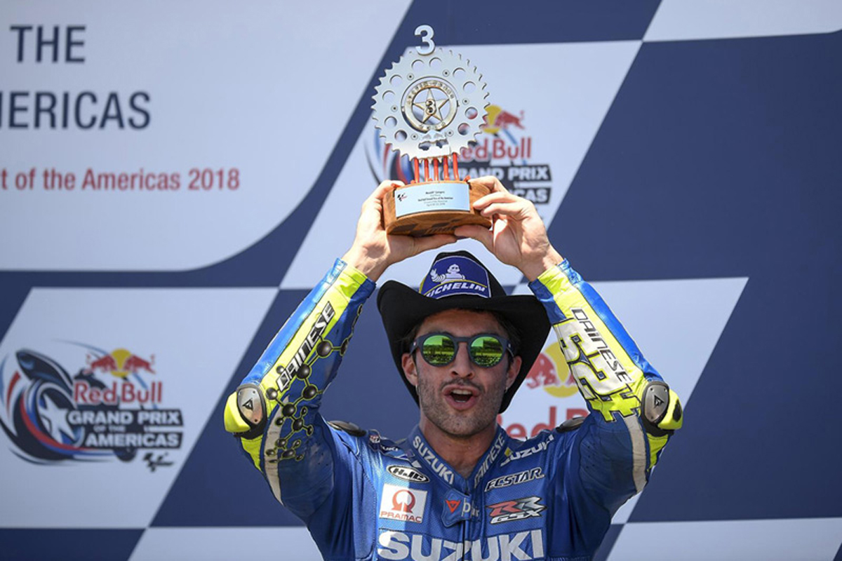 【MotoGP】 スズキ、イアンノーネが3位表彰台：アメリカズGP 決勝