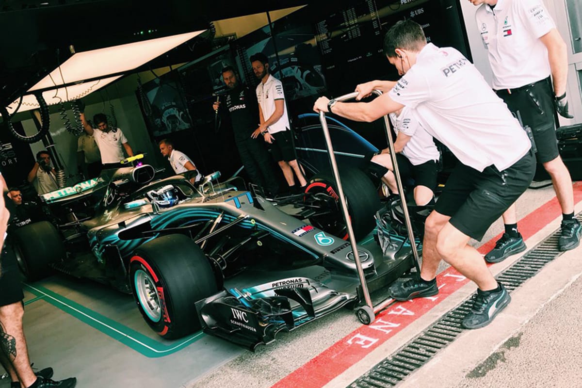 F1アゼルバイジャンGP フリー走行1回目:バルテリ・ボッタスがトップ