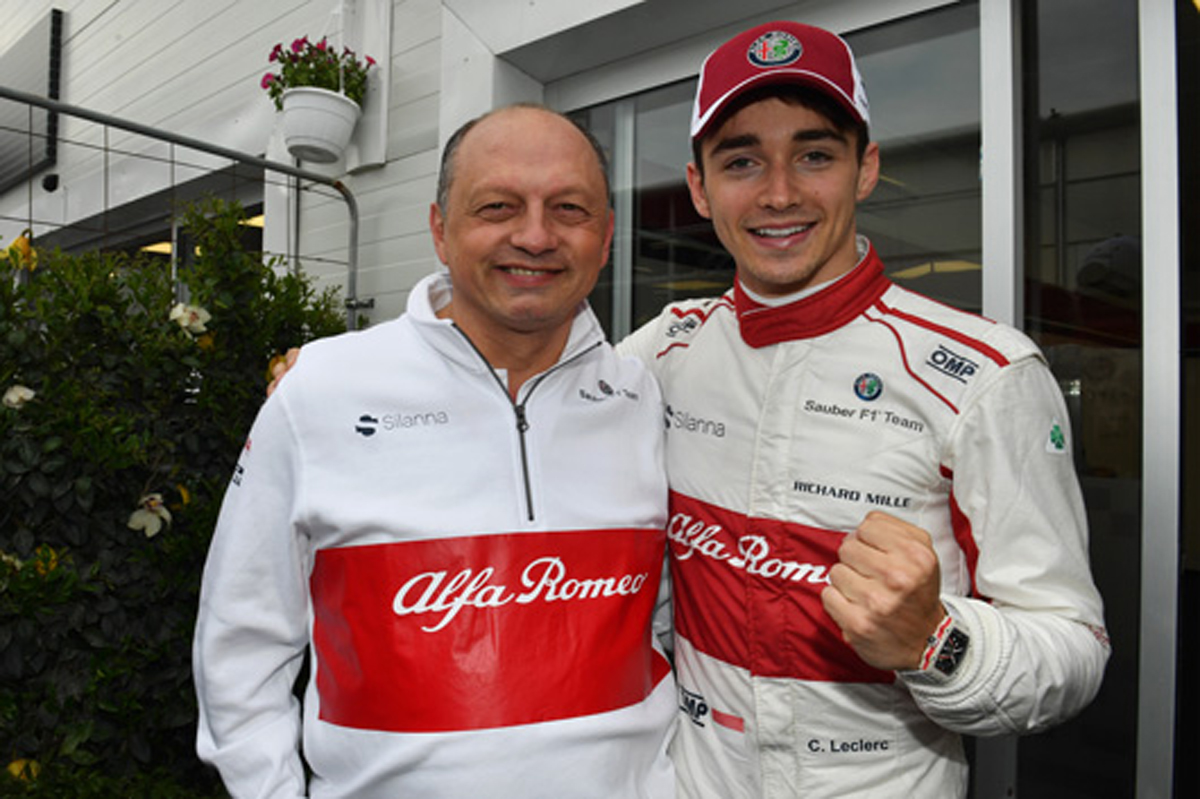 ザウバー：ルクレールがF1初ポイント獲得 / F1アゼルバイジャンGP