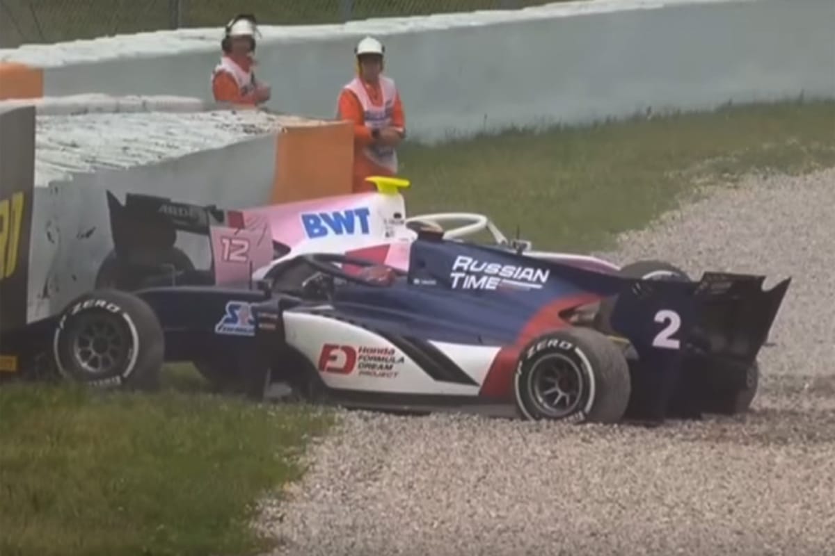 【F2】 第3戦バルセロナ レース2:牧野任祐と福住仁嶺が接触でリタイア