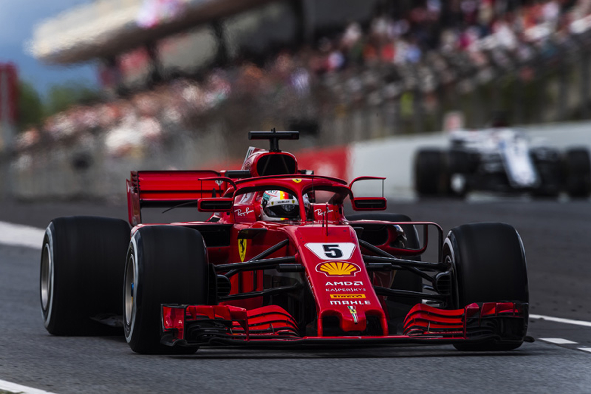 フェラーリ:タイヤに苦しみベッテルが4位 / F1スペインGP