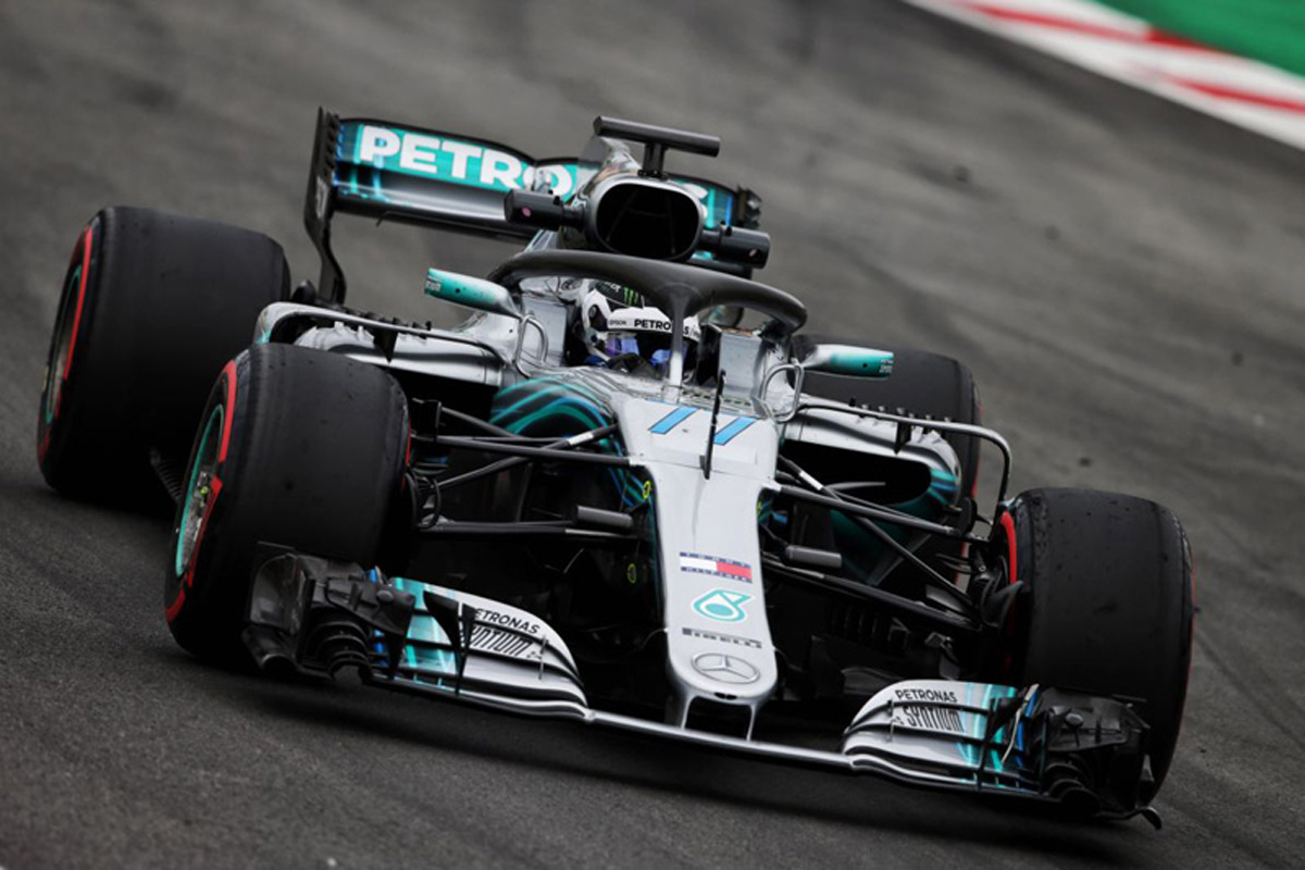 F1バルセロナテスト 2日目:バルテリ・ボッタスがトップタイム