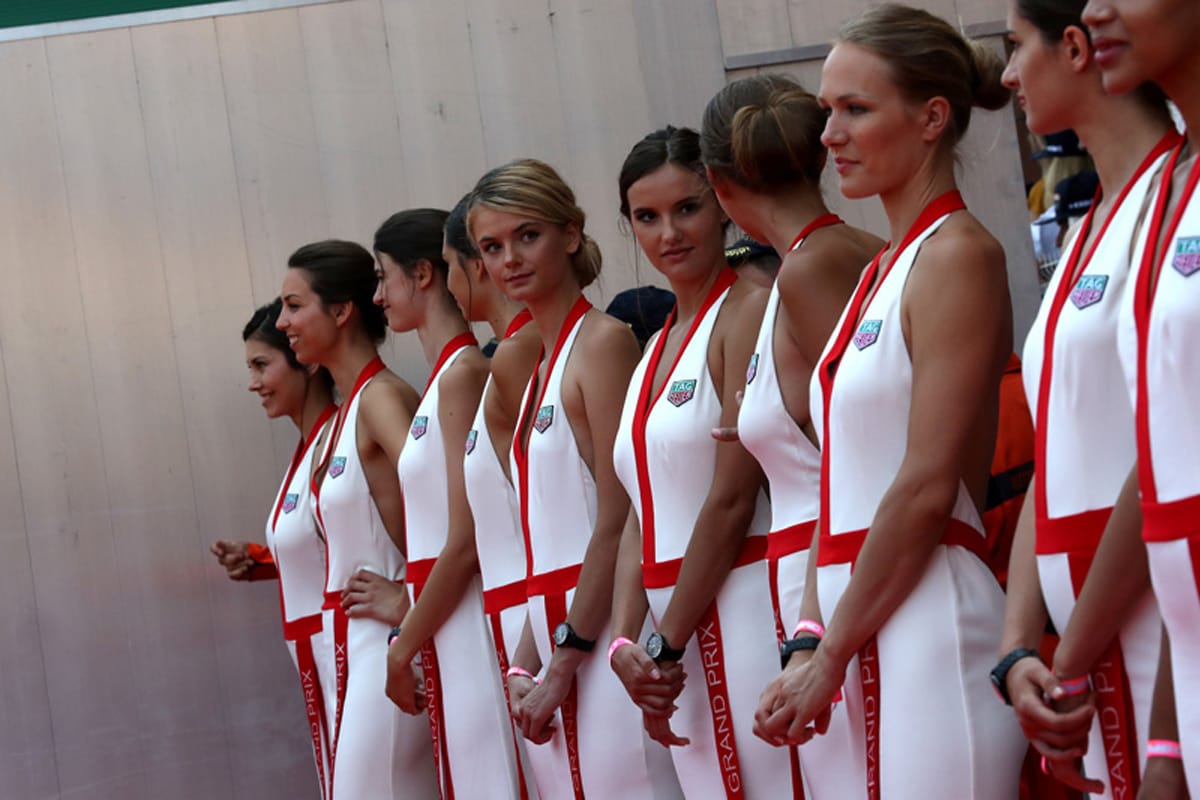 F1モナコGP:廃止されたはずの“グリッドガール”が復活