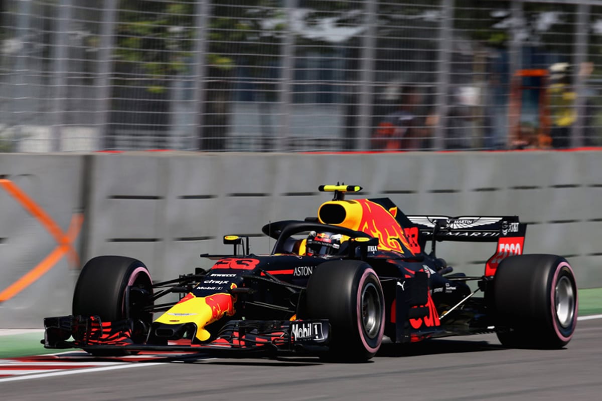 F1カナダGP フリー走行1回目:マックス・フェルスタッペンが最速タイム