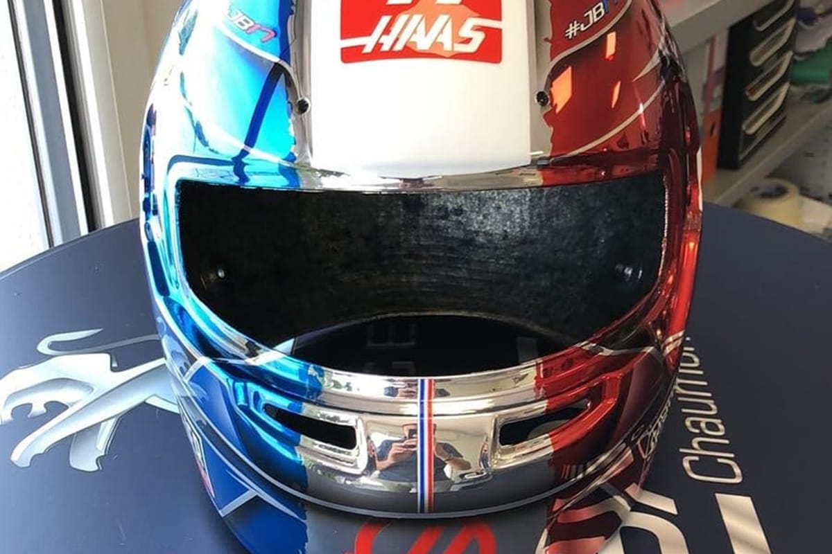 ロマン・グロージャン、母国F1フランスGPに特別ヘルメットを用意