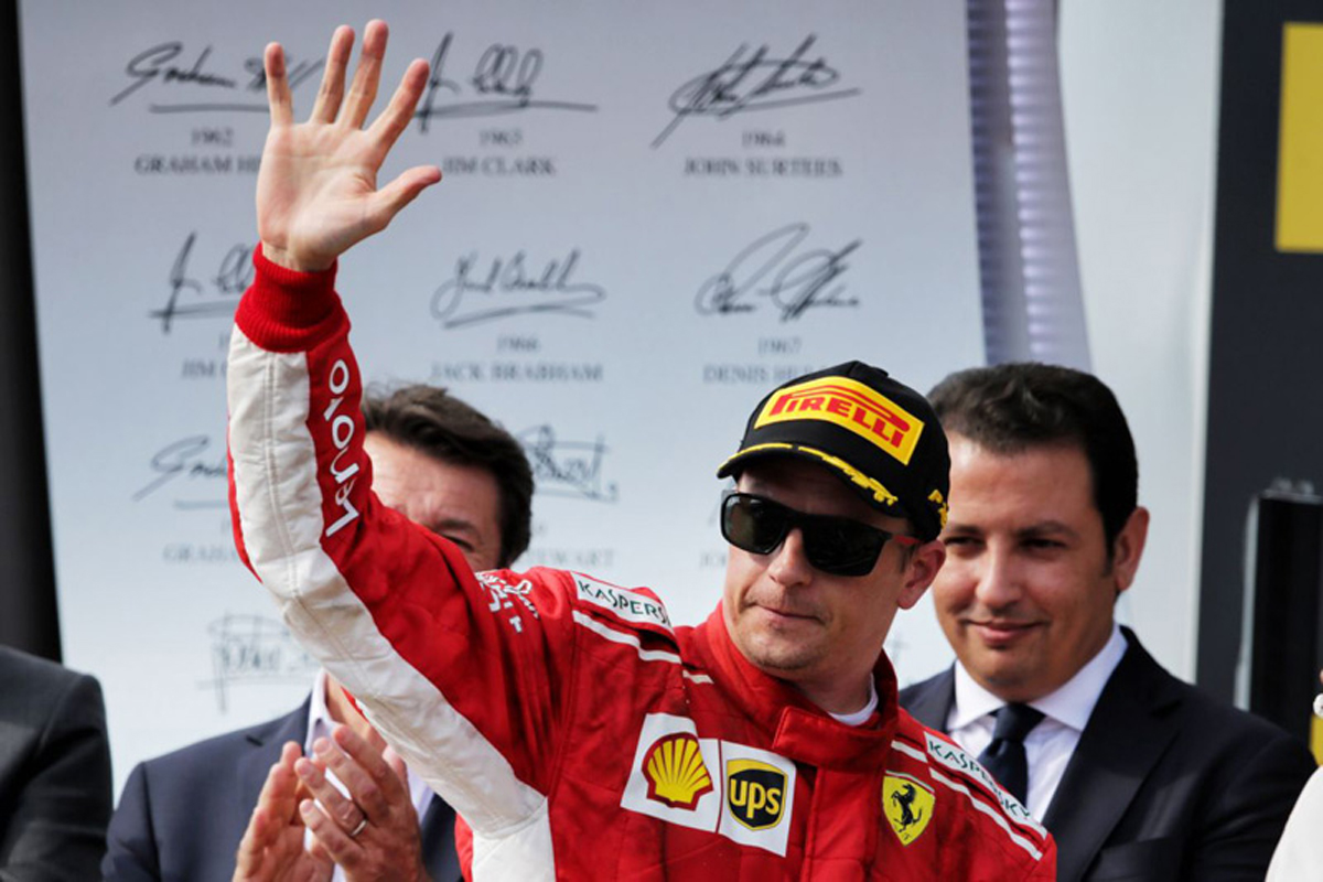 フェラーリ：キミ・ライコネンが3位表彰台 / F1フランスGP