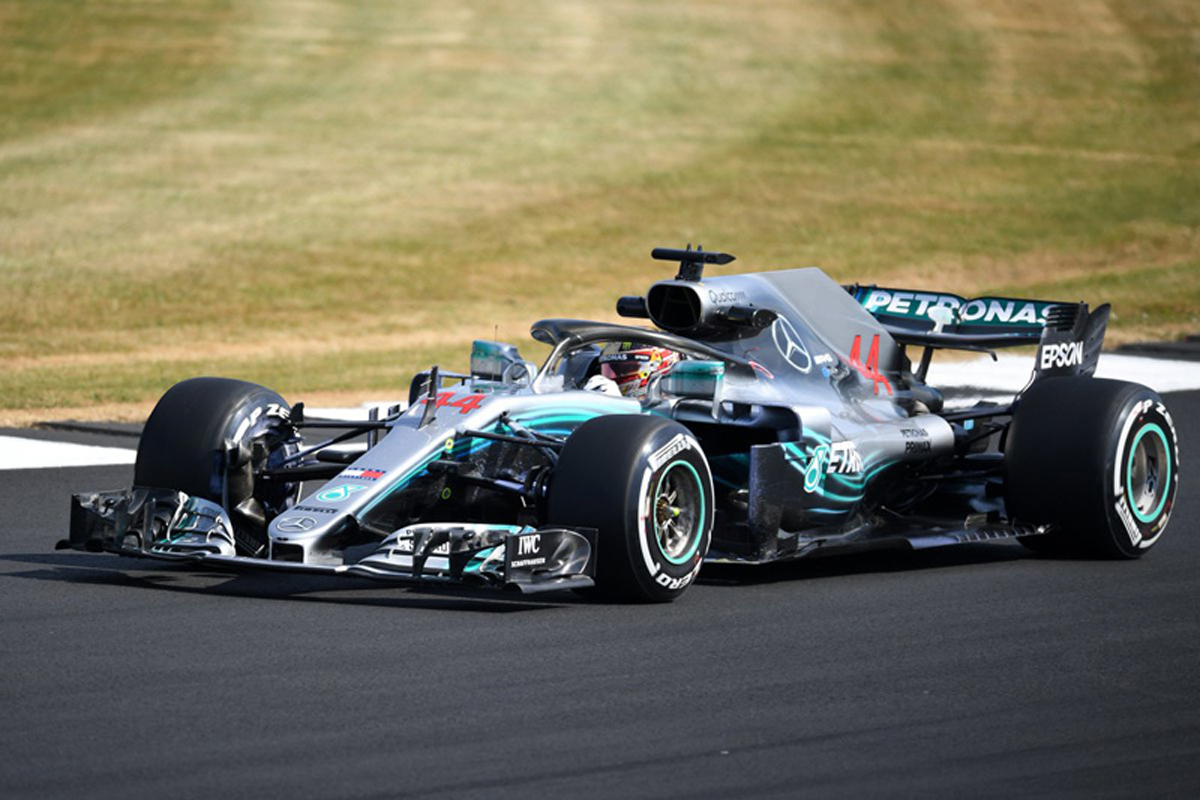 F1イギリスGP フリー走行1回目：ルイス・ハミルトンがトップタイム