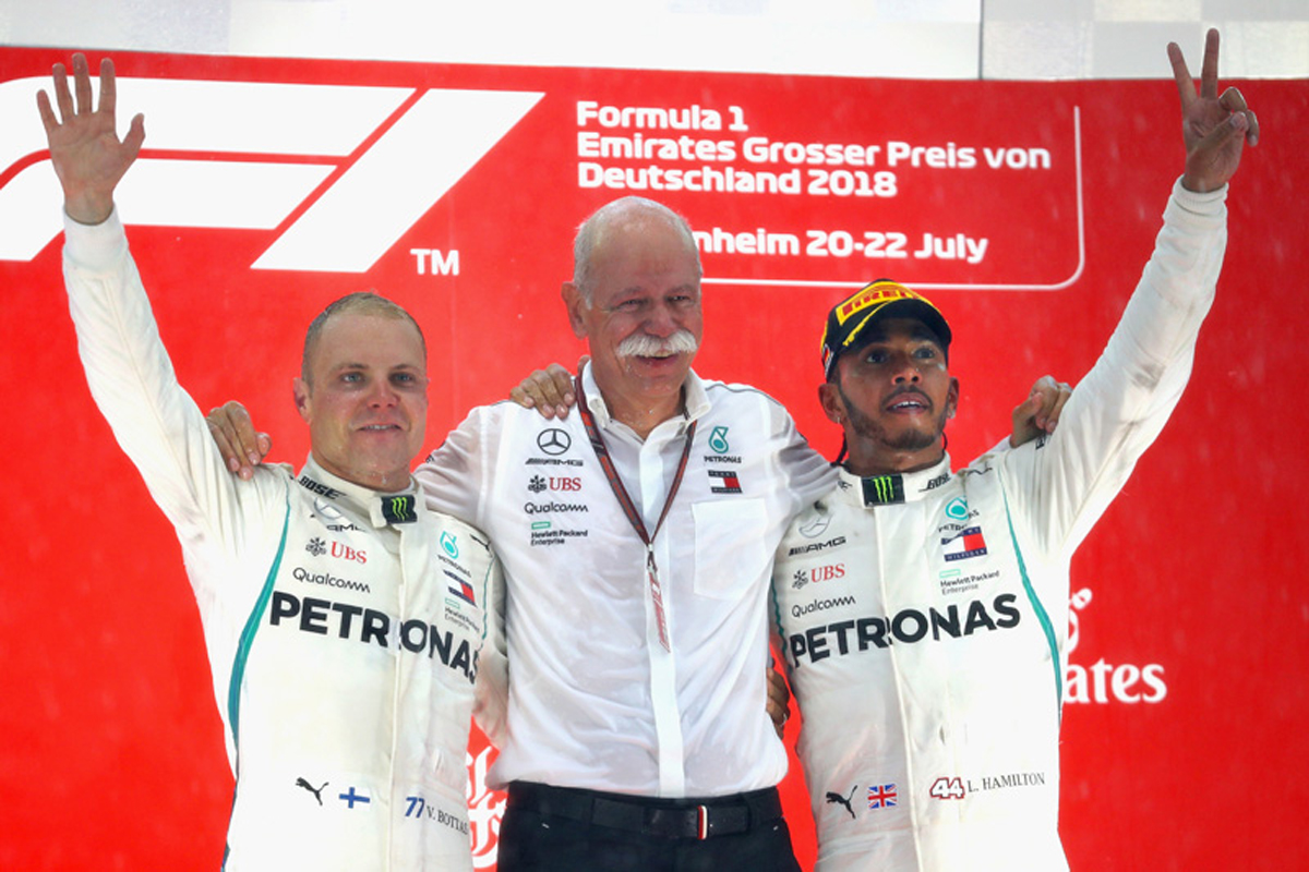メルセデス：ハミルトンの大逆転勝利で母国レースで1-2 / F1ドイツGP