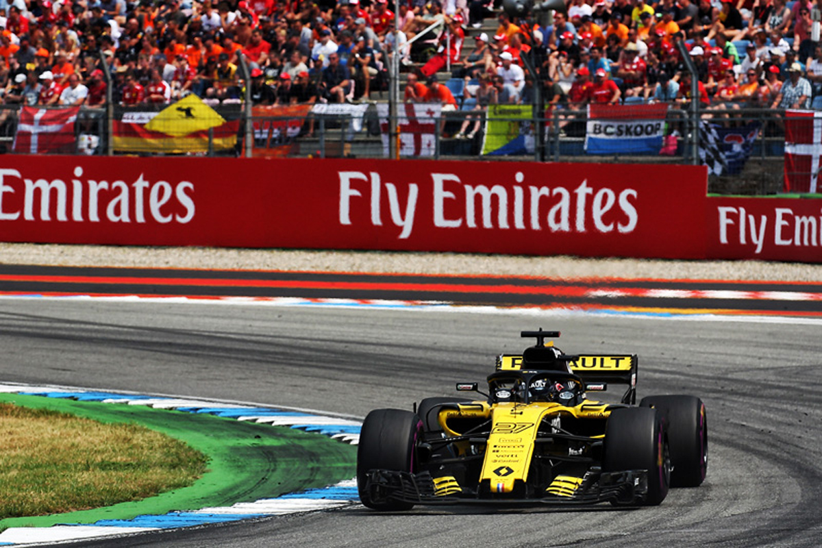 ルノーF1：母国レースのヒュルケンベルグが5位入賞 / F1ドイツGP