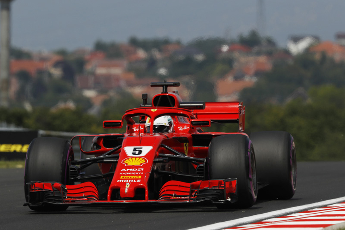 F1 ハンガリーGP フリー走行2回目:セバスチャン・ベッテルが最速タイム
