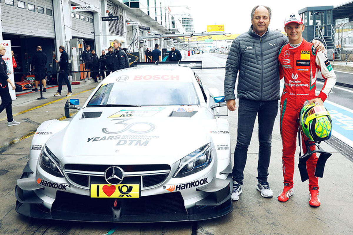 ミック・シューマッハ、メルセデスのDTMカーをテスト