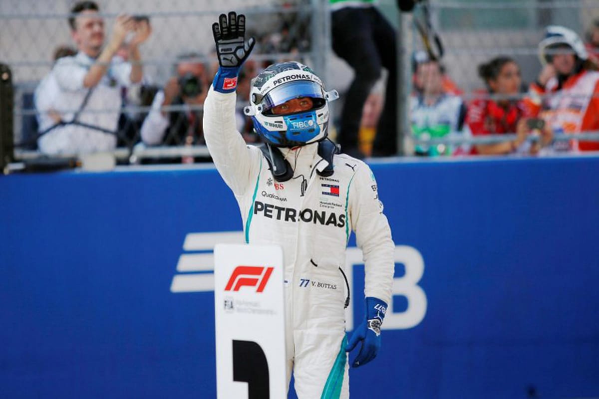 メルセデス：ボッタスが今季2度目のPP獲得 / F1ロシアGP 予選