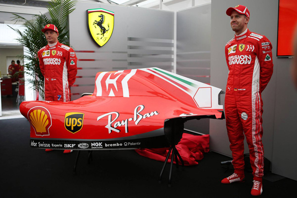 フェラーリ、F1マシンの新カラーリングを公開 『Mission Winnow』