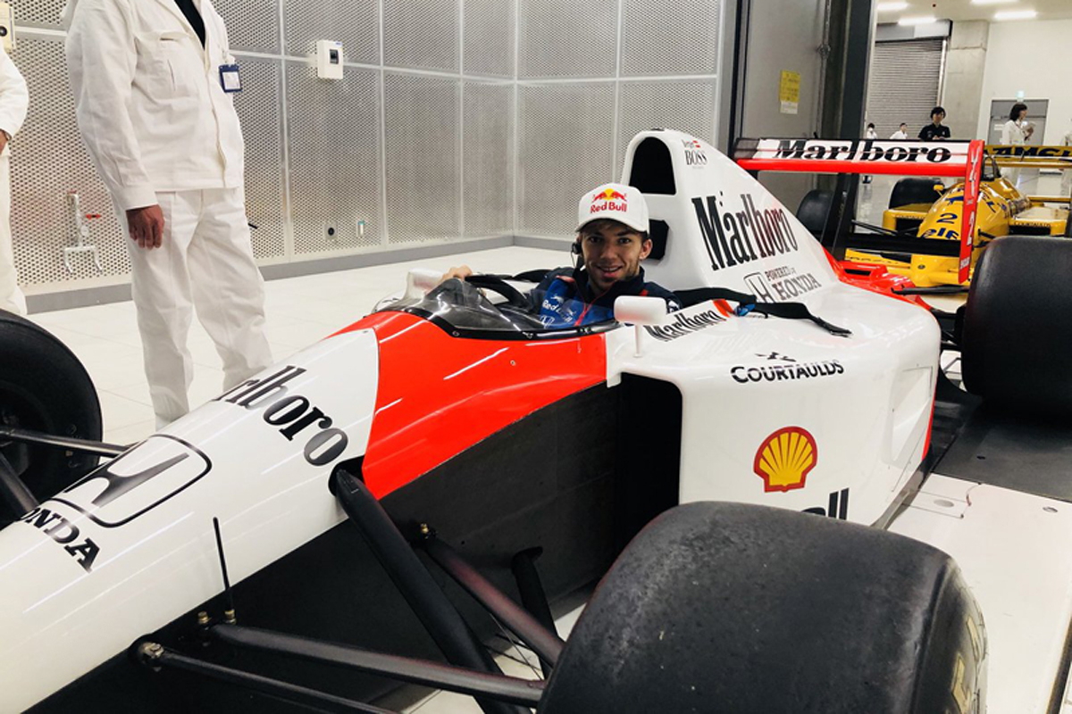 ピエール・ガスリー、マクラーレン・ホンダ MP4/6との対面に興奮