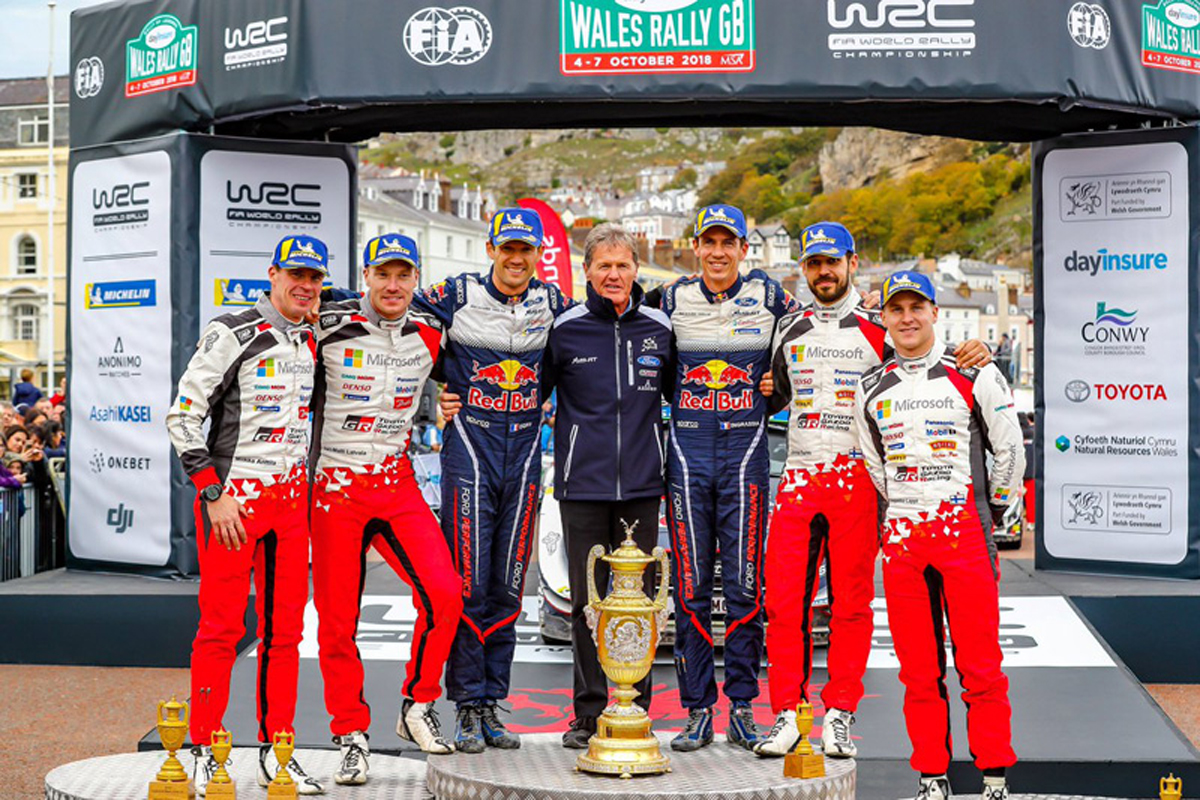 WRC ラリー・グレートブリテン 結果 | トヨタが4戦連続ダブル表彰台