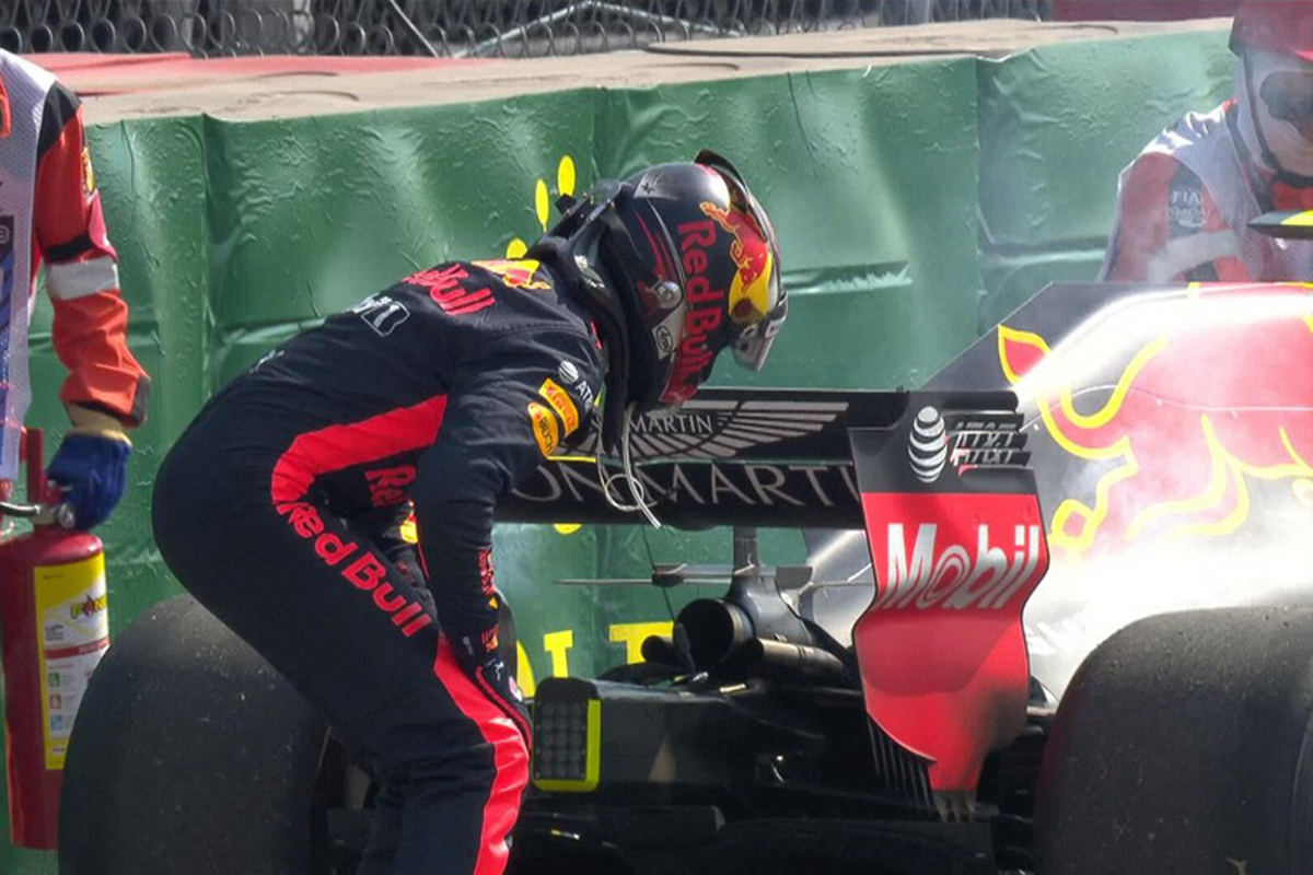 F1メキシコGP フリー走行2回目:フェルスタッペンが最速もトラブル発生