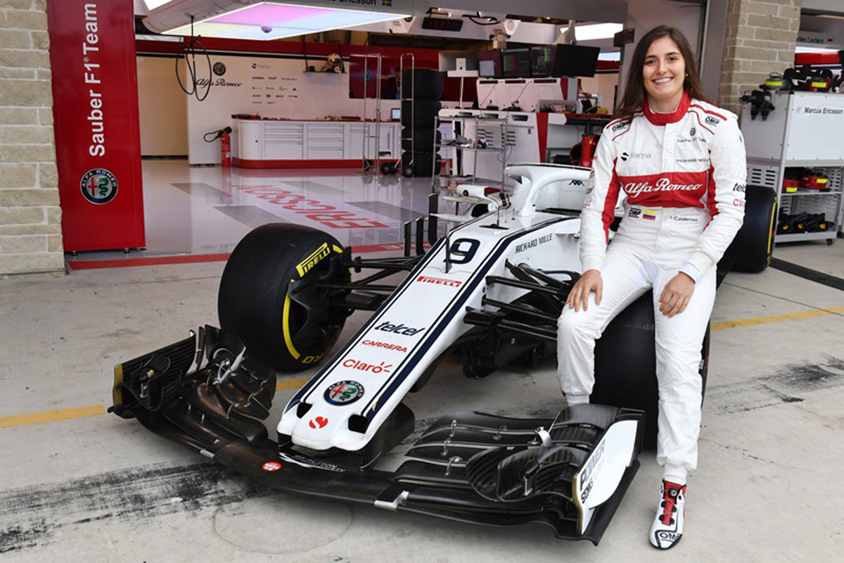 タチアナ・カルデロン、ザウバー C37でのF1初走行が決定