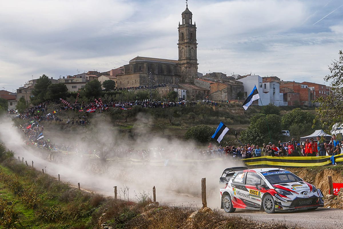 WRC ラリー・スペイン 2日目 | トヨタのタナックが総合首位に浮上