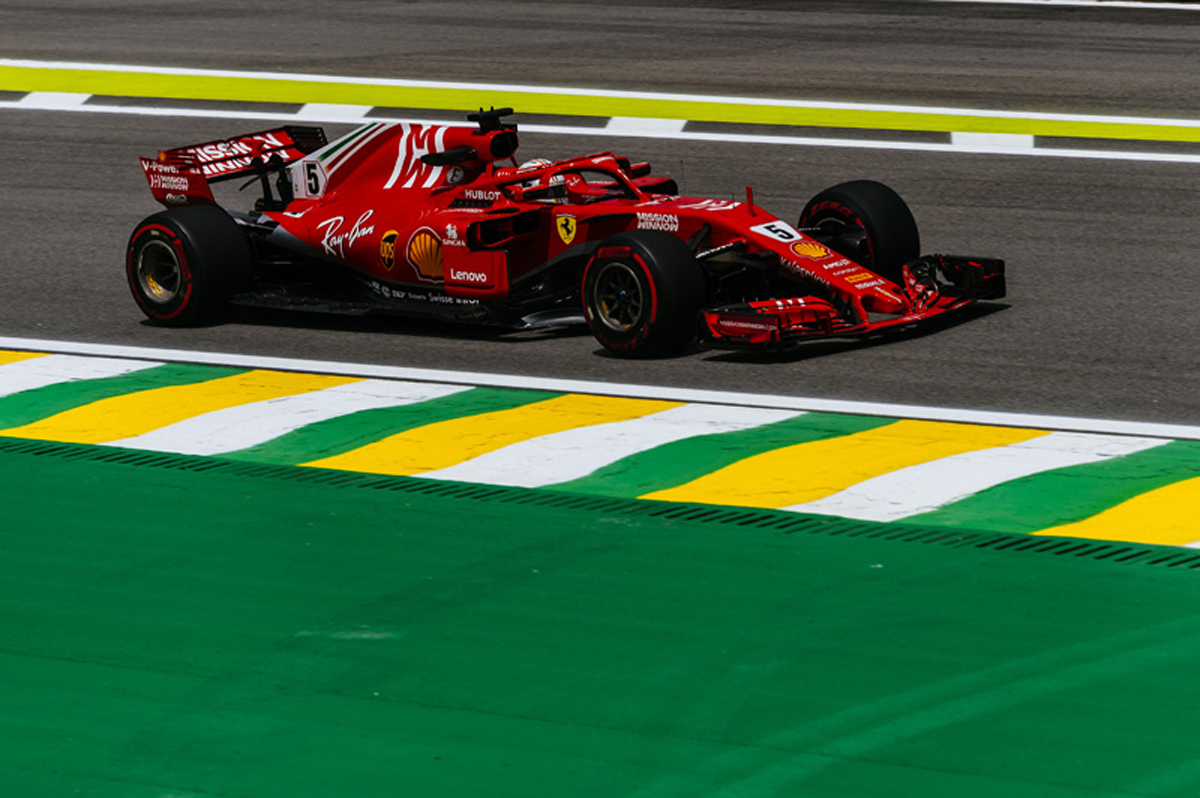 F1ブラジルGP フリー走行3回目：セバスチャン・ベッテルが最速タイム