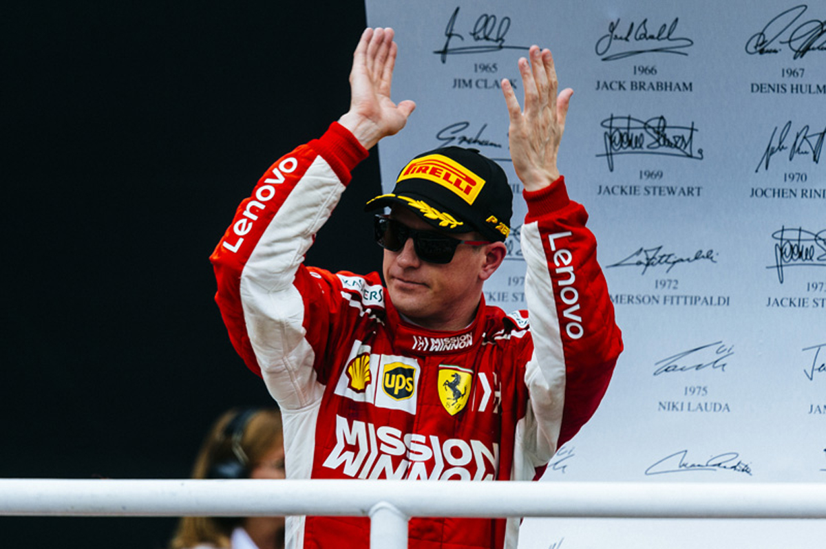 キミ・ライコネン 「懸命に戦った結果の3位表彰台」/ F1ブラジルGP