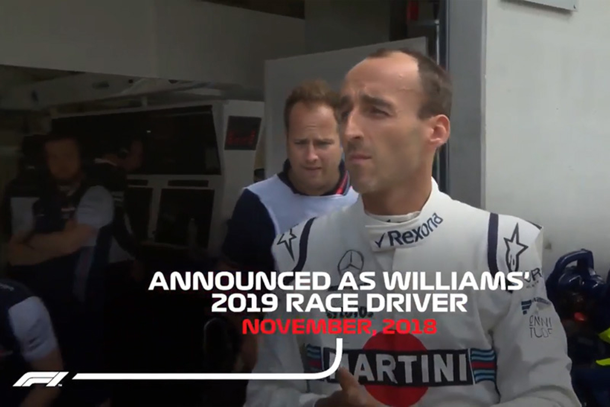 ロバート・クビサのウィリアムズとの契約をF1公式がフライング発表