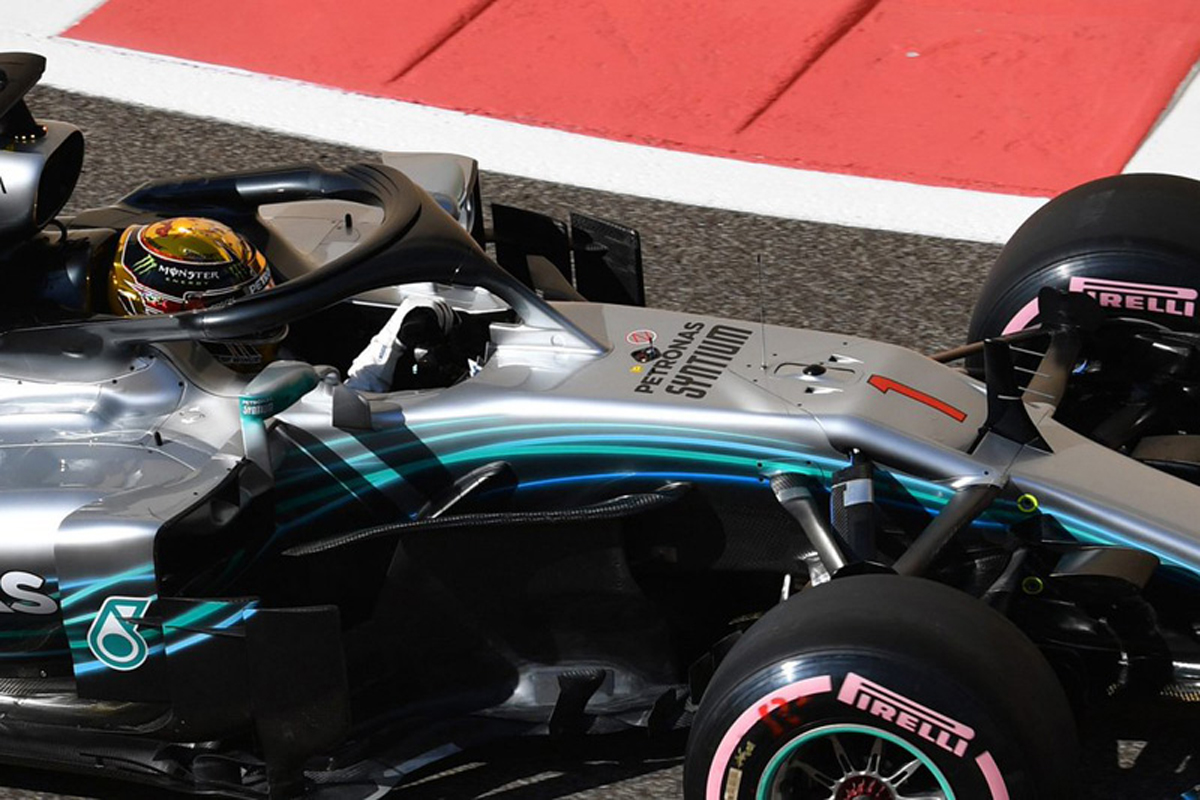 ルイス・ハミルトン、F1アブダビGPで“カーナンバー1”をノーズに掲載