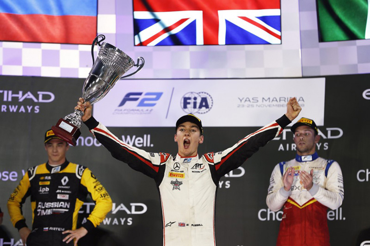 ジョージ・ラッセル、F2タイトル獲得 「悪いレースから多くを学んだ」