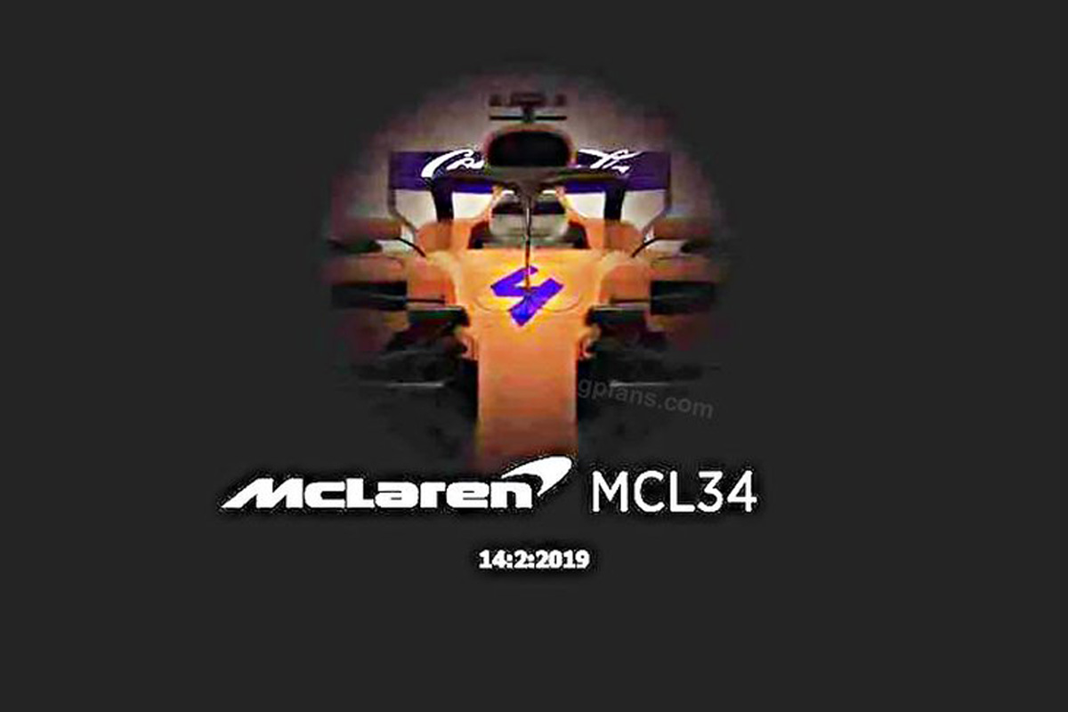 マクラーレン、2019年F1マシン『MCL34』を誤って公開?