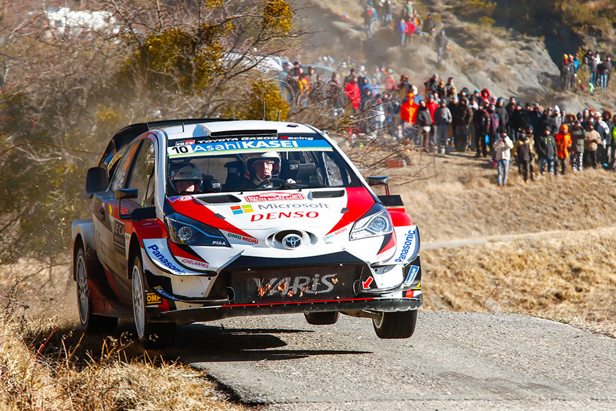 WRC ラリー・モンテカルロ | トヨタ勢、2日目はトラブルで順位を落とす