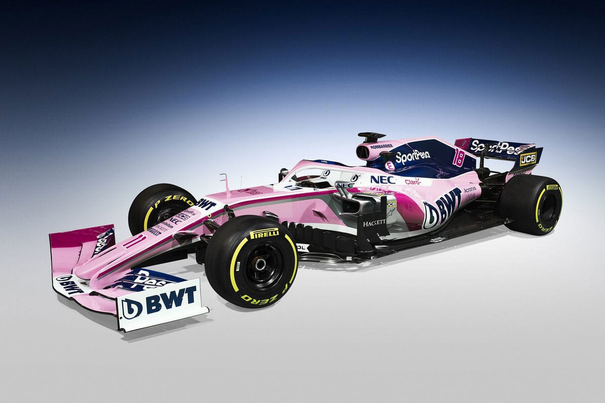 レーシングポイント、2019年F1マシンのカラーリングを披露