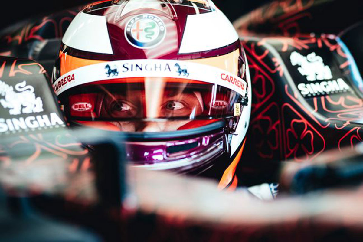 キミ・ライコネン、アルファロメオ・レーシングの新車で33周を走破