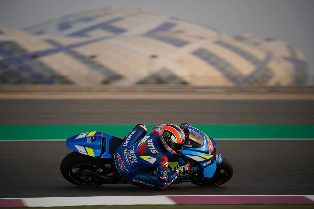 MotoGP カタール公式テスト2日目:スズキのリンスがトップタイム