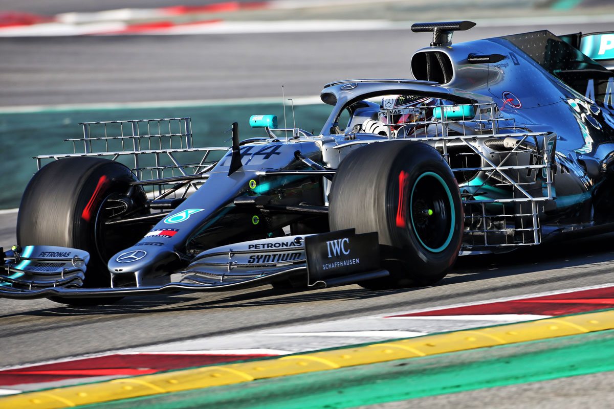 メルセデス、W10で新しい“球根ノーズ”をテスト / F1バルセロナテスト