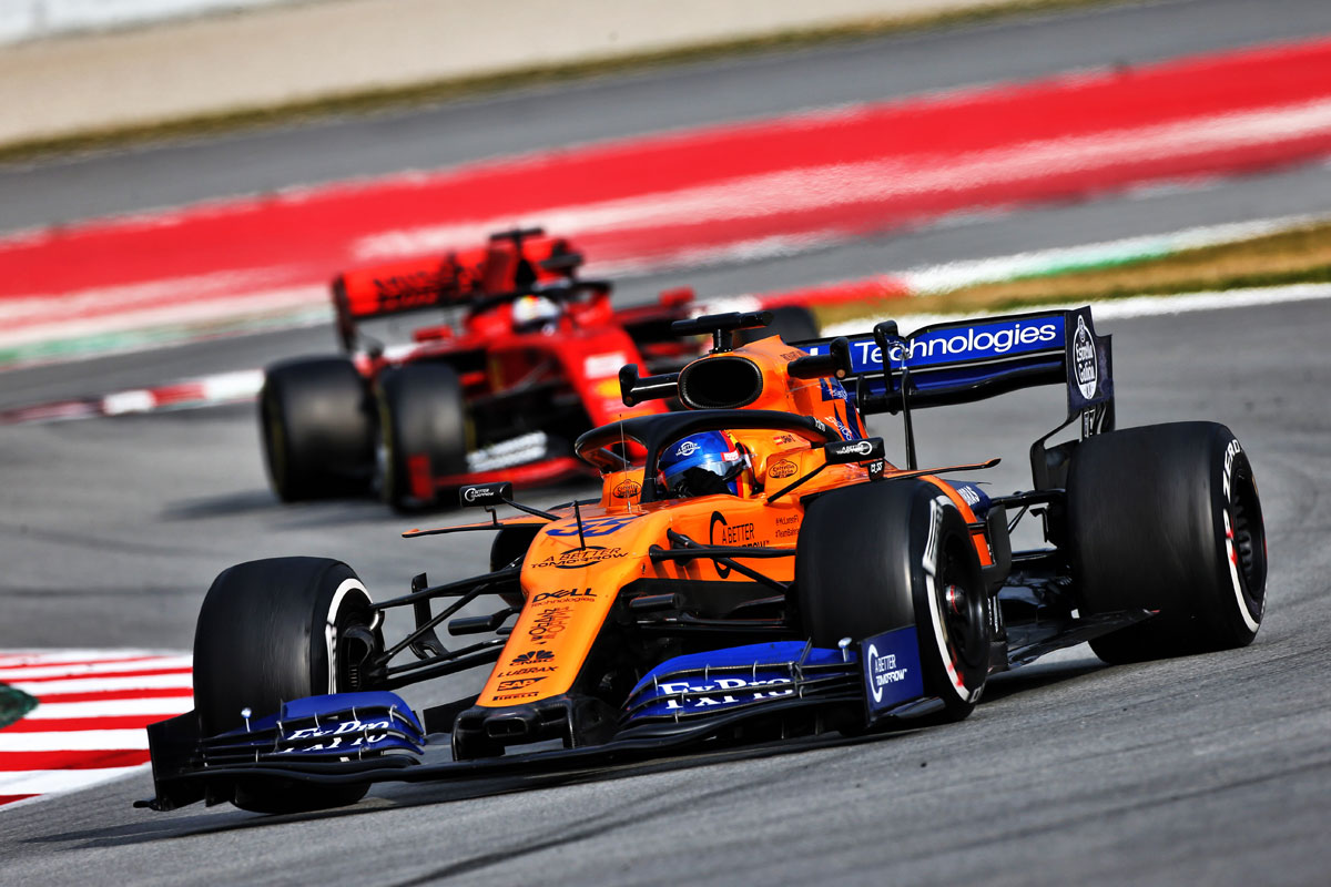 F1バルセロナテスト 2日目(午前)：マクラーレンのサインツがトップ