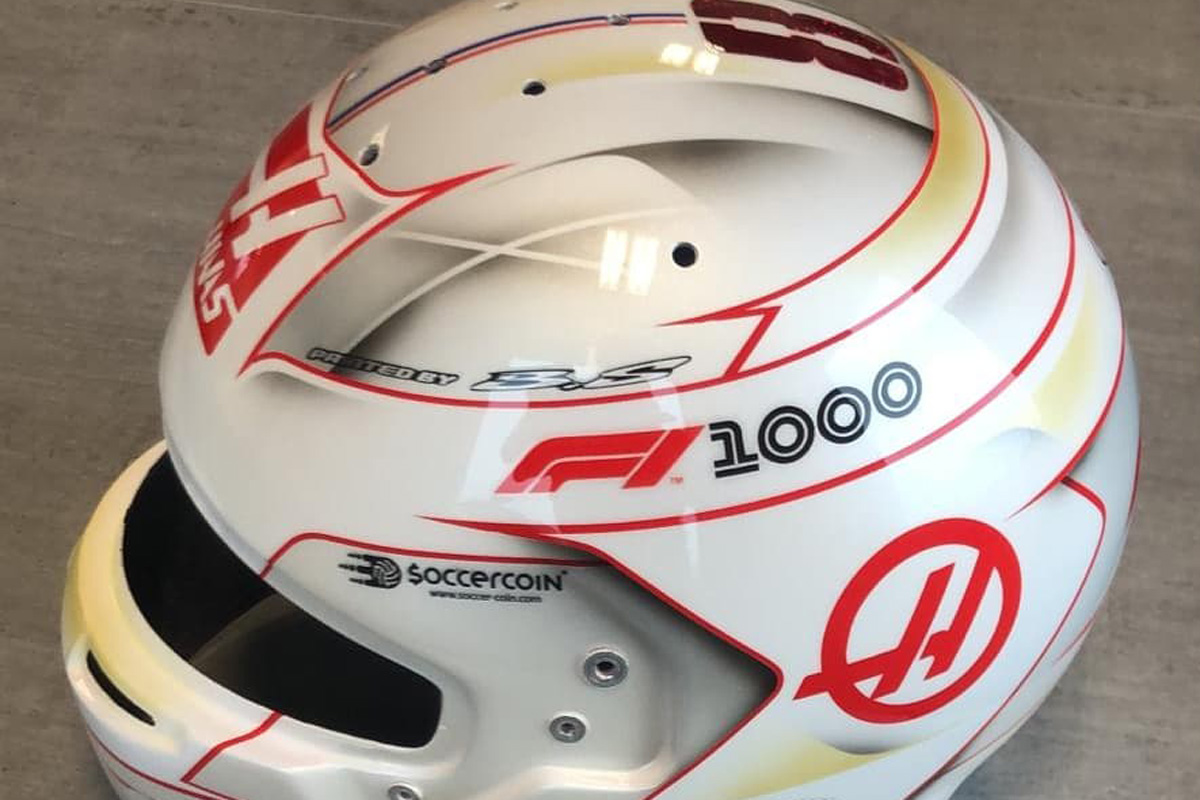 ロマン・グロージャン、F1の1000レース目に特別ヘルメットを用意