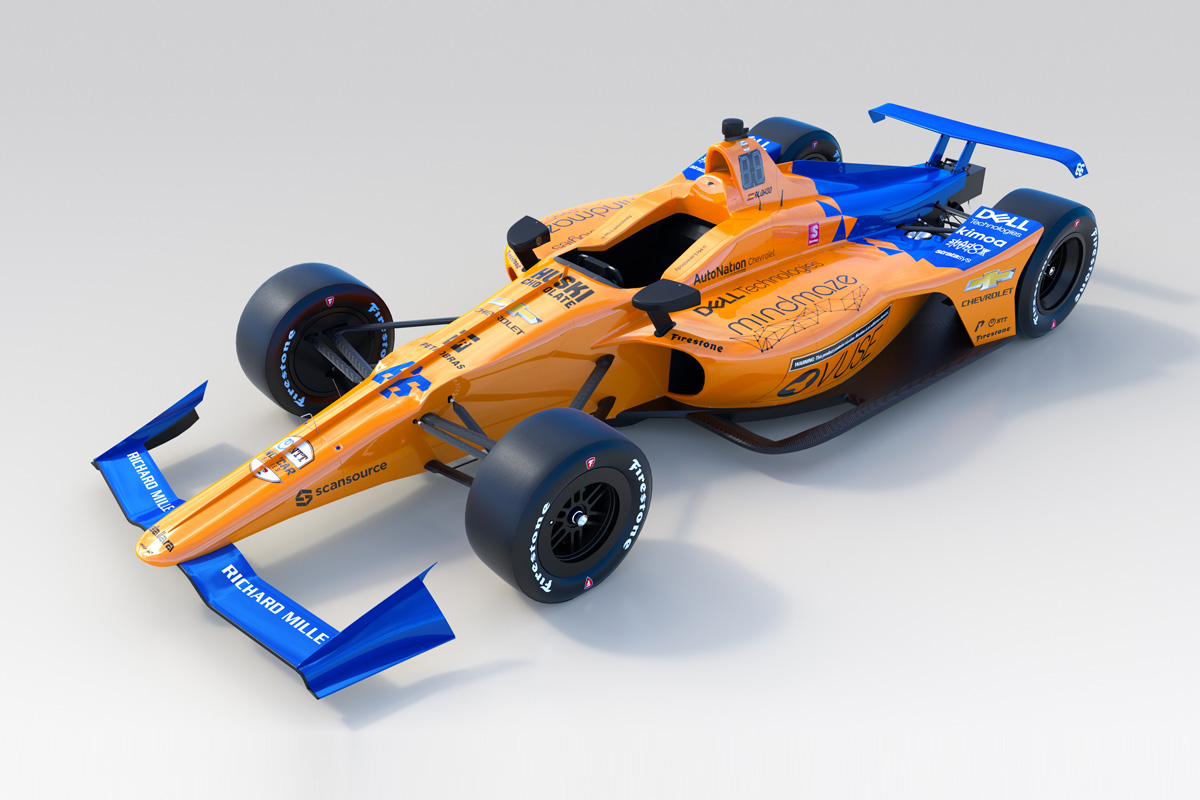 マクラーレン、フェルナンド・アロンソのインディ500参戦マシンを披露