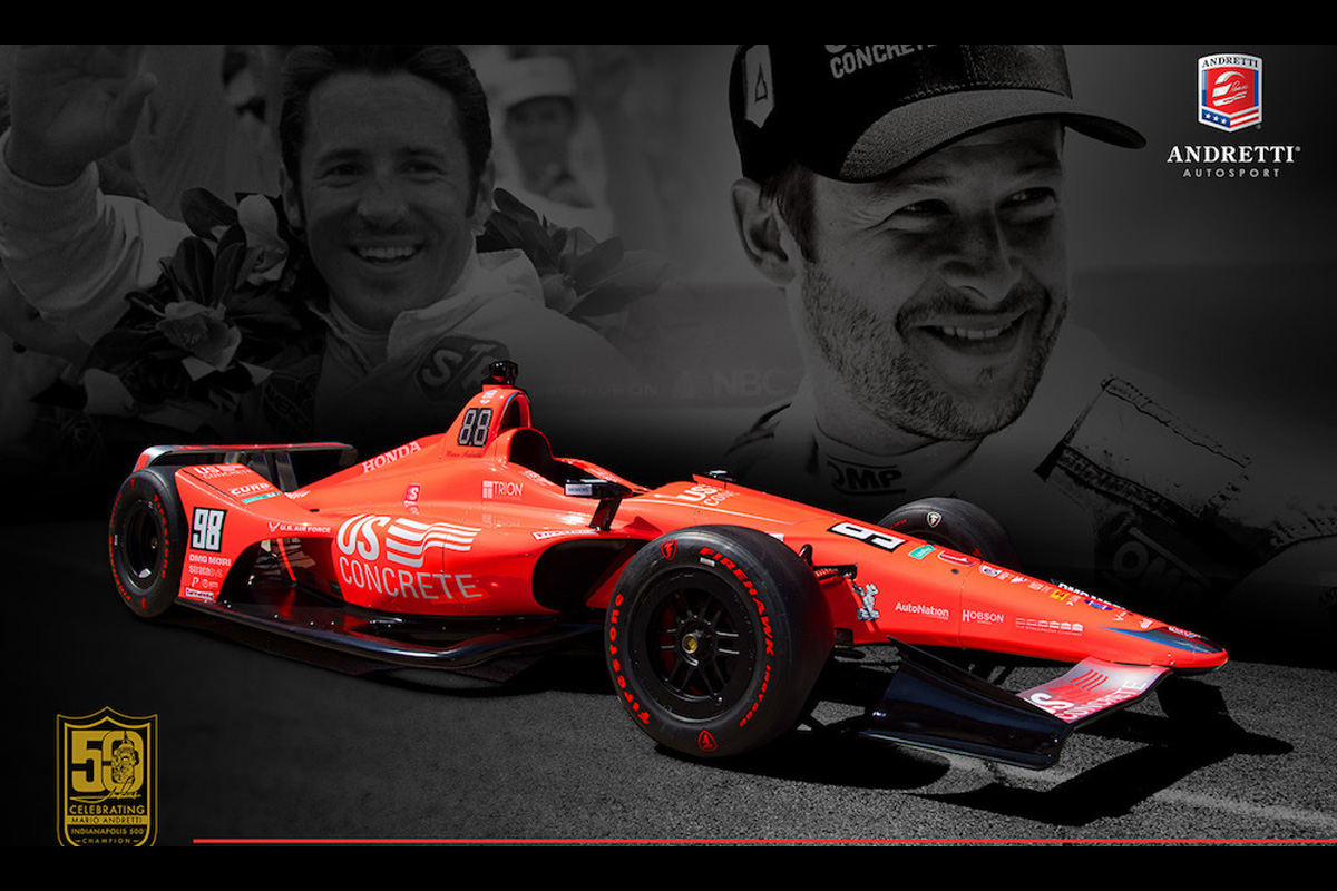 マルコ・アンドレッティ、祖父のインディ500制覇50周年を記念したカラー