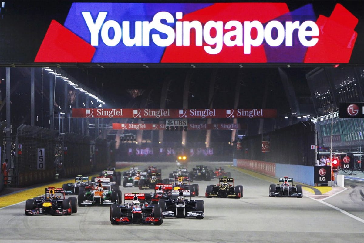 F1シンガポールGP 結果:セバスチャン・ベッテルが今季2勝目