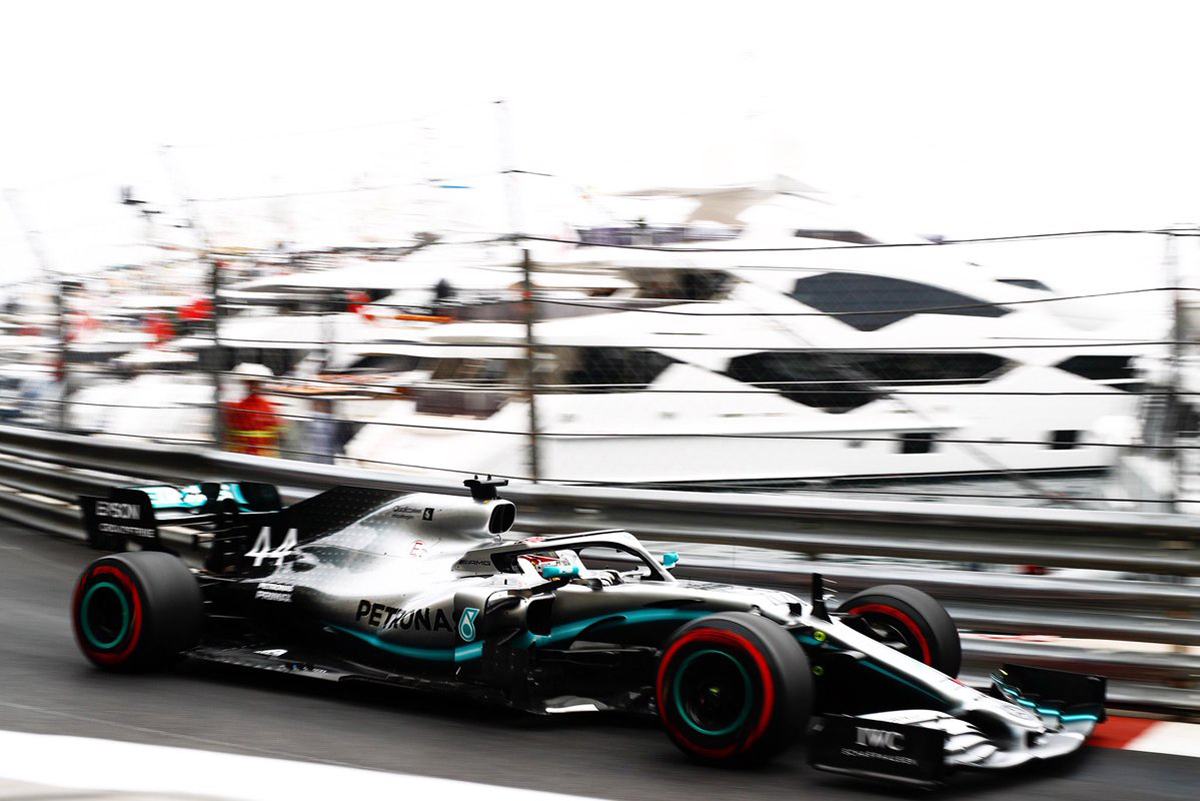 F1モナコGP FP1 結果:ルイス・ハミルトンがトップタイム