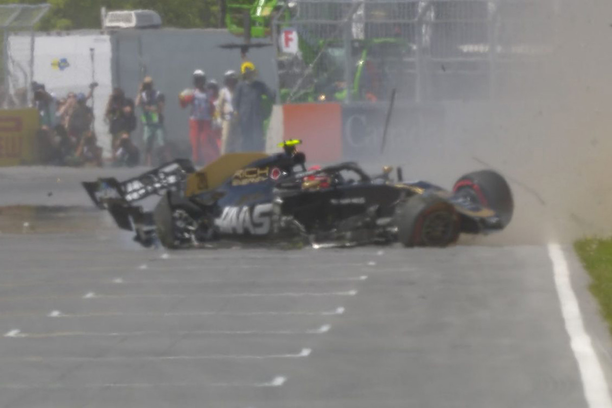 【動画】 ケビン・マグヌッセン、ウォールに大クラッシュ / F1カナダGP