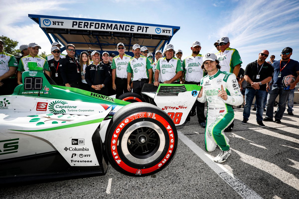 インディカー | 第10戦 予選:C.ハータが最年少ポール、佐藤琢磨6番手